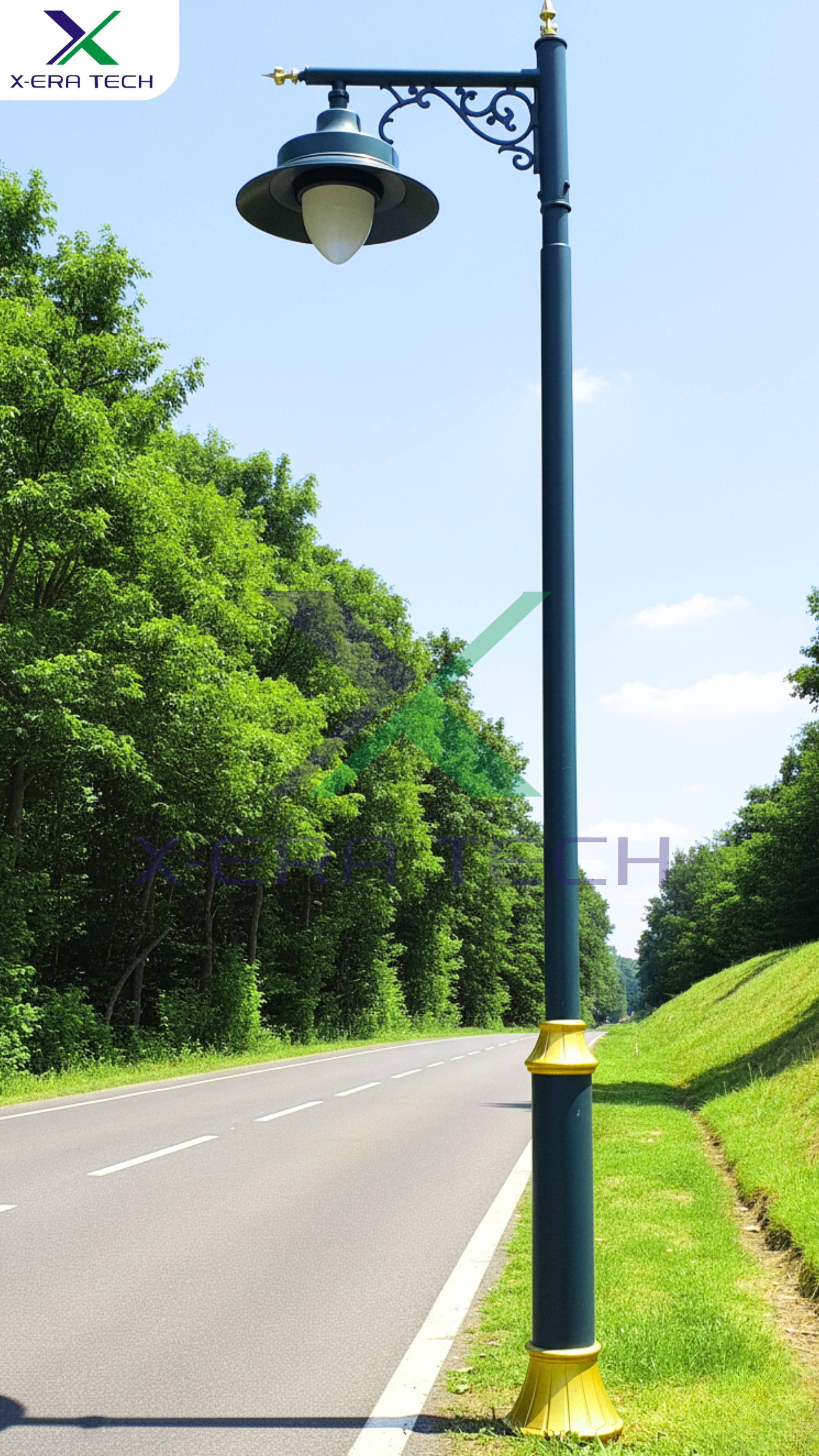 Decorative LED street light pole design 16